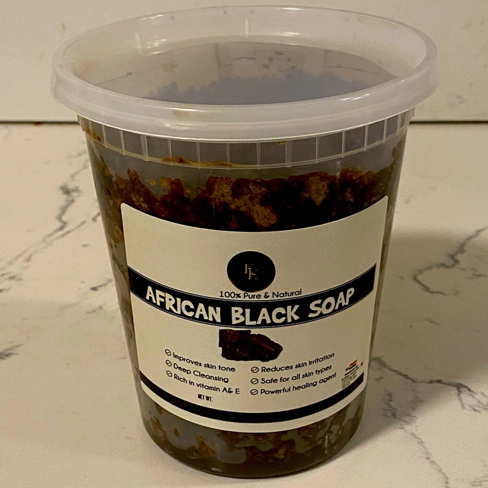 Natural African black soap